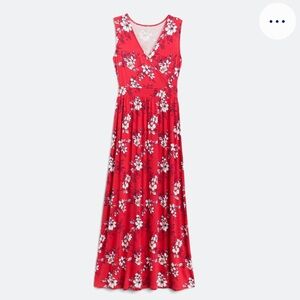 41 Hawthorn Red and White Floral Maxi Dress